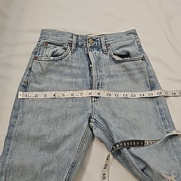 AGOLDE DISTRESSED JEANS SIZE 24 - Picture 11 of 12